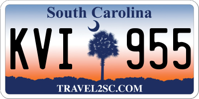SC license plate KVI955