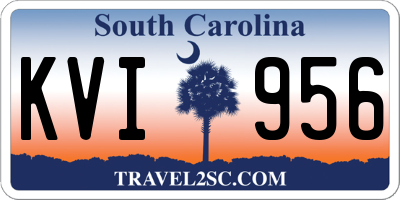 SC license plate KVI956