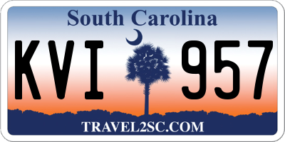 SC license plate KVI957