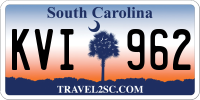 SC license plate KVI962