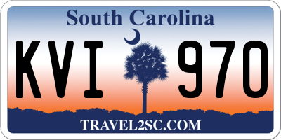 SC license plate KVI970
