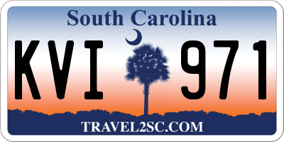 SC license plate KVI971