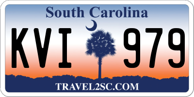 SC license plate KVI979
