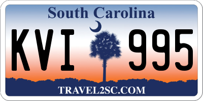 SC license plate KVI995