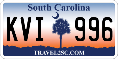 SC license plate KVI996