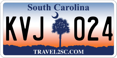 SC license plate KVJ024