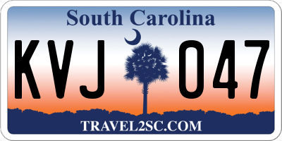 SC license plate KVJ047