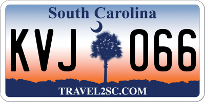 SC license plate KVJ066