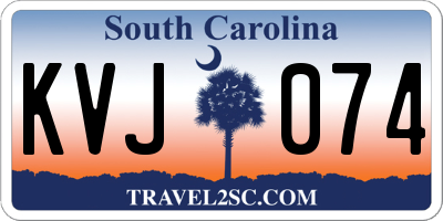 SC license plate KVJ074