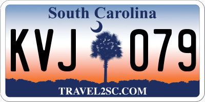 SC license plate KVJ079