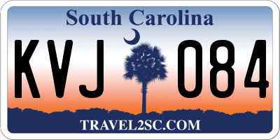 SC license plate KVJ084