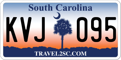 SC license plate KVJ095
