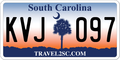 SC license plate KVJ097