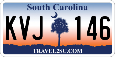 SC license plate KVJ146
