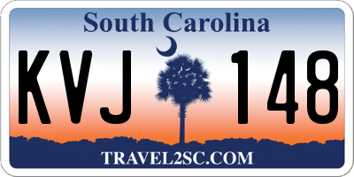 SC license plate KVJ148
