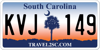 SC license plate KVJ149