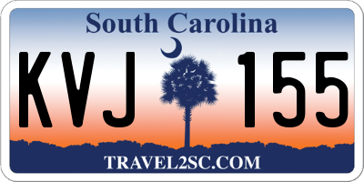 SC license plate KVJ155