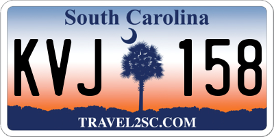 SC license plate KVJ158