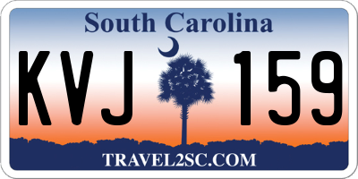 SC license plate KVJ159
