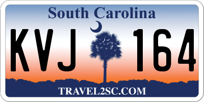 SC license plate KVJ164