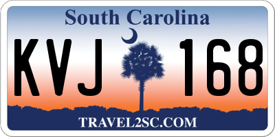 SC license plate KVJ168
