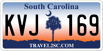 SC license plate KVJ169