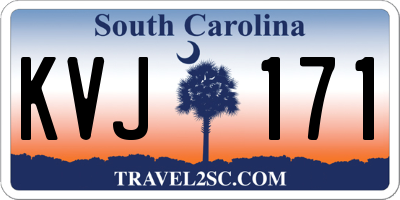 SC license plate KVJ171