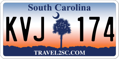 SC license plate KVJ174