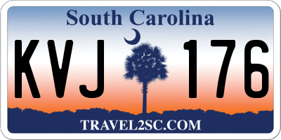 SC license plate KVJ176