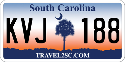 SC license plate KVJ188