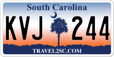 SC license plate KVJ244
