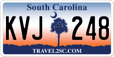 SC license plate KVJ248