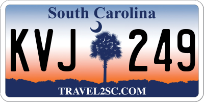 SC license plate KVJ249