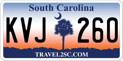 SC license plate KVJ260