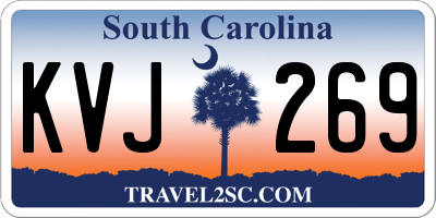 SC license plate KVJ269