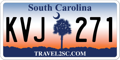 SC license plate KVJ271