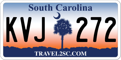 SC license plate KVJ272