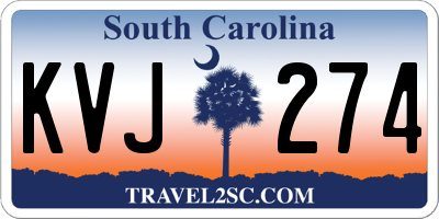 SC license plate KVJ274