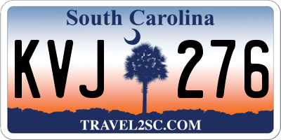 SC license plate KVJ276