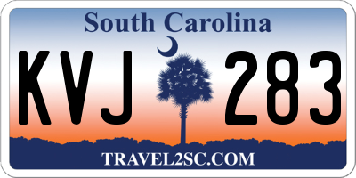 SC license plate KVJ283