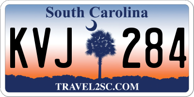 SC license plate KVJ284