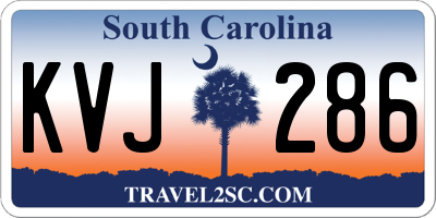 SC license plate KVJ286