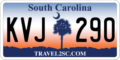 SC license plate KVJ290