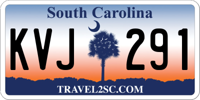 SC license plate KVJ291