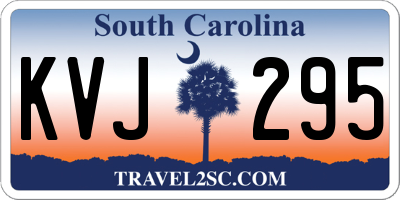 SC license plate KVJ295
