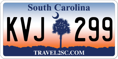 SC license plate KVJ299