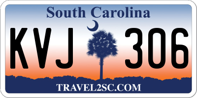 SC license plate KVJ306