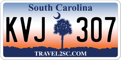SC license plate KVJ307