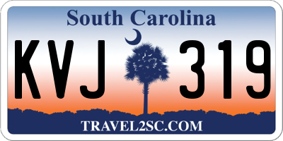 SC license plate KVJ319