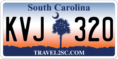 SC license plate KVJ320